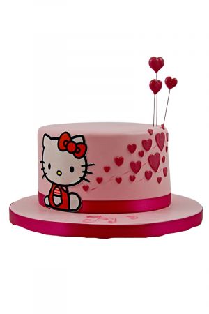 Cute Hello Kitty birthday cake