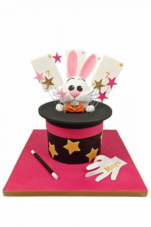 Magician Hat and Rabbit cake