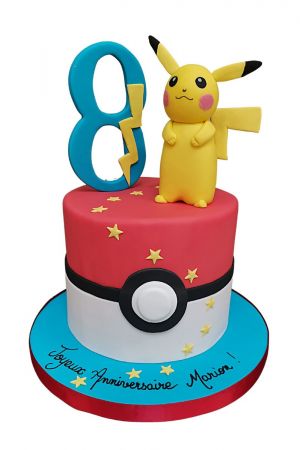 Pokemon pikachu verjaardagstaart