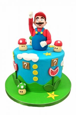 Super Mario Bros birthday cake
