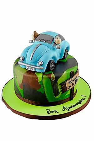 VW Beatle verjaardagstaart