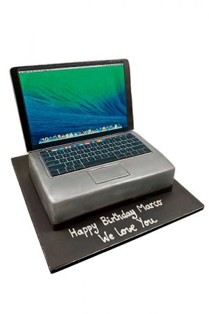 Gâteau personnalisé Apple Mac