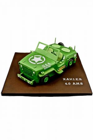 Willys Jeep birthday cake