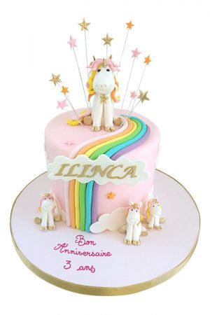 Unicorns birthday cake
