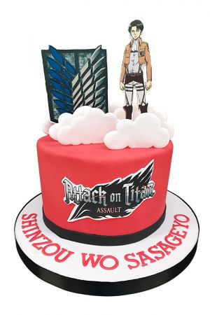 Manga Attack on Titan cake