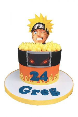 Naruto Uzumaki Birthday Cake