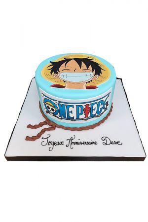  Gâteau Manga One Piece Luffy