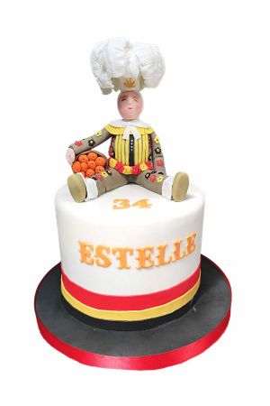 Belgium theme birthday cake