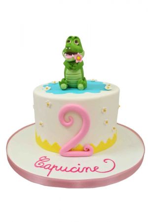Gâteau d'anniversaire crocodile