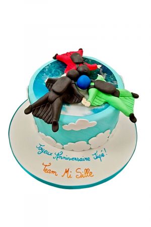 Wingsuit birthday cake