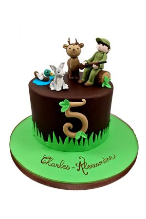 Gâteau anniversaire pour chasseurs