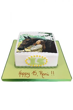 Horse theme cake