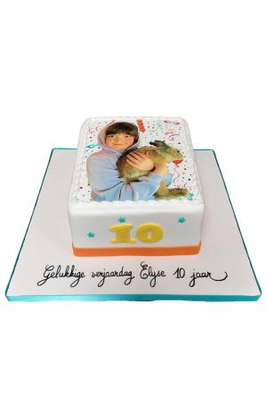 Gâteau d'anniversaire avec photo