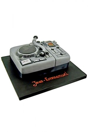 Gâteau platine de DJ