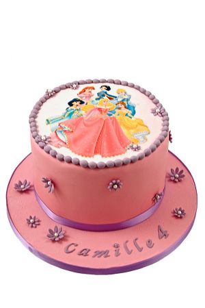 Gâteau décoré Princesses Disney