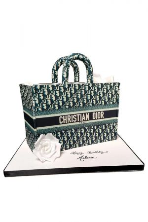 Christian Dior bag cake