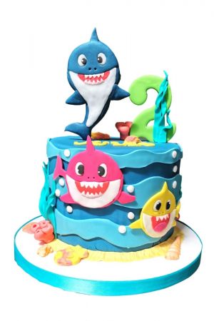 Baby Shark birthday cake