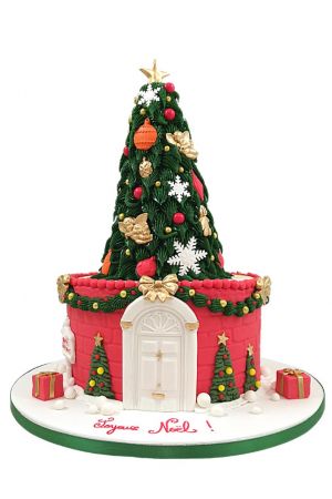 Gâteau décoré Noël