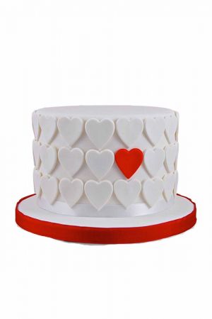 Gâteau Saint Valentin moderne