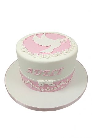 Dove cake for her communion