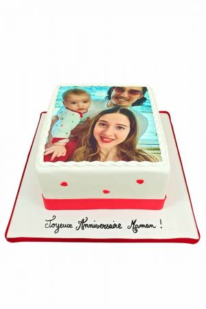 Gâteau photo de famille