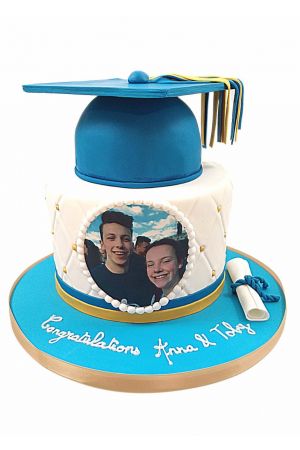 School Graduation photo cake