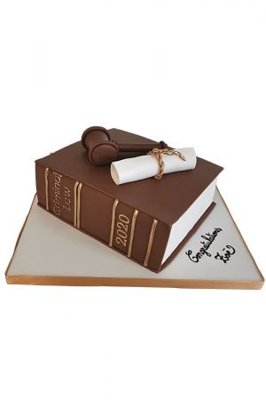 Lawyer judge cake
