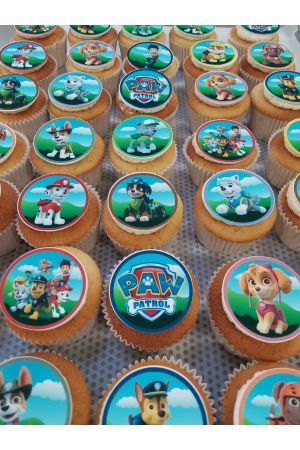 Cupcakes met Paw Patrol-thema