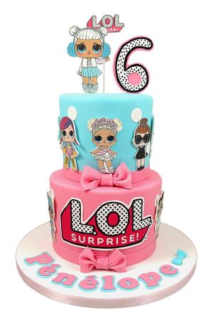 LOL Surprise birthday cake