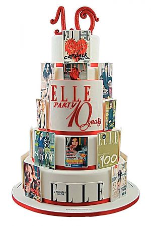 Gâteau anniversaire société logo