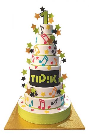 Gâteau anniversaire société 1 an