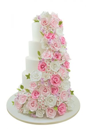 Ultra romantic wedding cake
