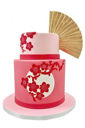 Japan theme wedding cake