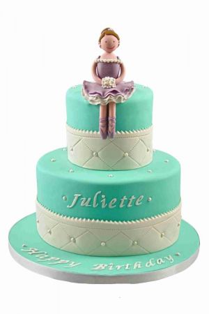 Ballerina tiered cake