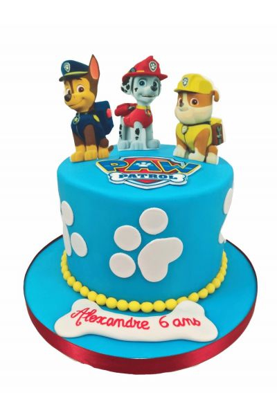 Commandez un super gâteau d'anniversaire personnalisé thème Pat Patrouille  en ligne